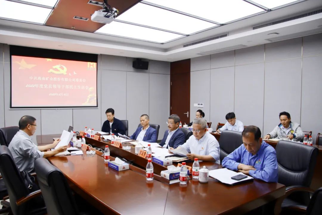 海南海豚之星党委召开2022年度党员领导干部民主生活会